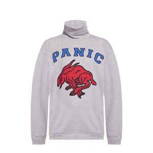 NWT Gucci Woman Collar Sweatshirt Size XXS in grey